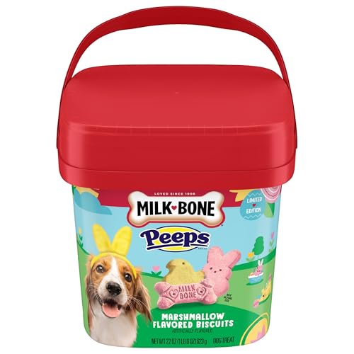 Milk-Bone Peeps Marshmallow Dog Treats Pail