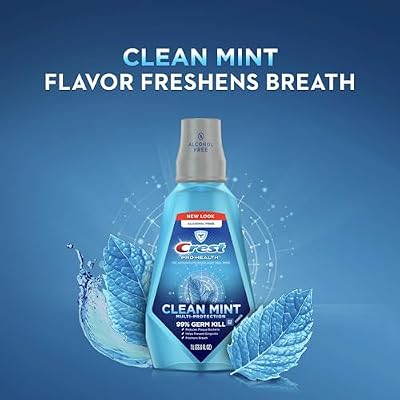 Crest Pro-Health Multi-Protection Refreshing Clean Mint Oral Rinse, 33.8 fl oz, (Pack of, 2)