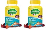 Culturelle Kids Multivitamin + Probiotic for Kids (Ages 2+), Peach-Orange & Mixed Berry Flavor - Digestive Health & Immune Support Gummies with Lutein to Support Eye Health, 60 Count (Pack of 2)
