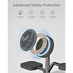 3 in 1 Charging Station for Apple Devices, Fast Charging Magsafe Charger Stand with LED Light and 20W PD Adapter, Wireless Nightstand Charger for iPhone17/16/15/14/13/12 Series,AirPods,iWatch and More - Image 4