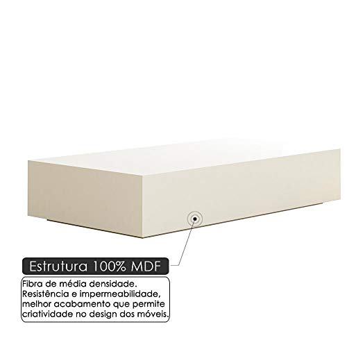 Mesa Centro Retangular Branca