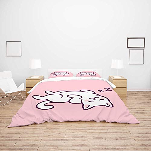 Parure de lit ultra douce Cheshongg en microfibre de polyester infroissable - 4