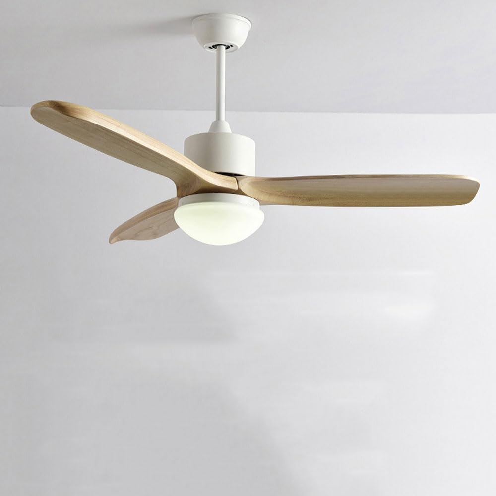 White Fan Light Ceiling Fans With Lights And Remote Dimmable LED Ceiling Fan With Lights 6 Wind Speeds Low Profile Ceiling Fan Light Kits With 3 Reversible Blades Fans Light For Bedroom Kitchen Closet