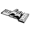 Handrolpiano, draagbaar elektrisch pianotoetsenbord met 61 toetsen, luidspreker Oplaadbare kunststof oprolbare piano…