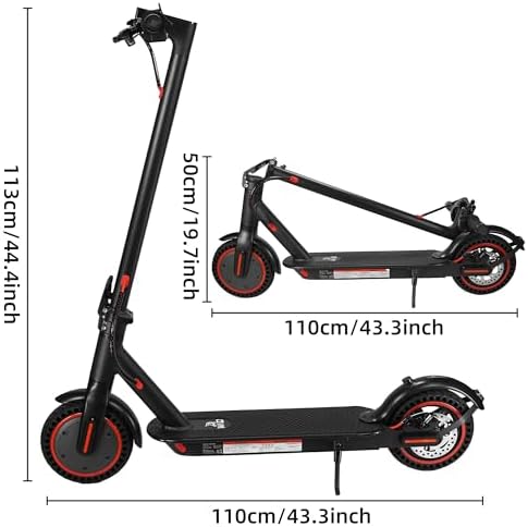 Bild 1 - Elektro Scooter mit straßenzulassung, 3 Geschwindigkeitsmodi, 10,4 Ah Klasse A Akku,35km Meilen Reichweite & 120 kg Traglast, 8,5 Zoll Faltbarer Elektroroller