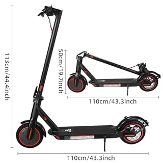 Elektro Scooter mit straßenzulassung, 3 Geschwindigkeitsmodi, 10,4 Ah Klasse A Akku,35km Meilen Reichweite & 120 kg Traglast, 8,5 Zoll Faltbarer Elektroroller