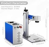 Monport 30W Fiber Laser Engraver, LightBurn Compatible Laser Engraver Cutter with 150x150mm Working Area, 0.01 Precision, Red Dot Guidance, Fiber Laser Engraver for Metal Gold Wood Jewelry and More - Image 2