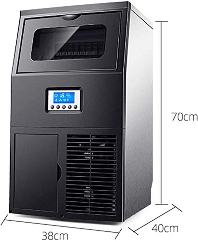 FAXIOAWA Kommerzielle Eismaschine, 45 kg/24 h Edelstahl-Eiswürfelmaschine, 32 Blöcke, Eiswürfel-Eismaschine, ideal für… – Bild 4