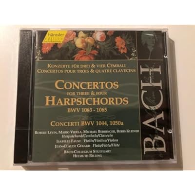 Bach: Concertos for Three & Four Harpsichords BWV 1063-1065; BWV 1044, 1050a (Edition Bachakademie Vol 130) /Rilling