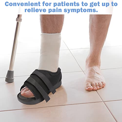 Fercaish Post Op Rehab Shoes, Lightweight Medical Walking Boot With Adjustable Straps Toe Orthopedic Support Brace For Broken Bone Men Women Fracture Recovery(Ws) #TOP6