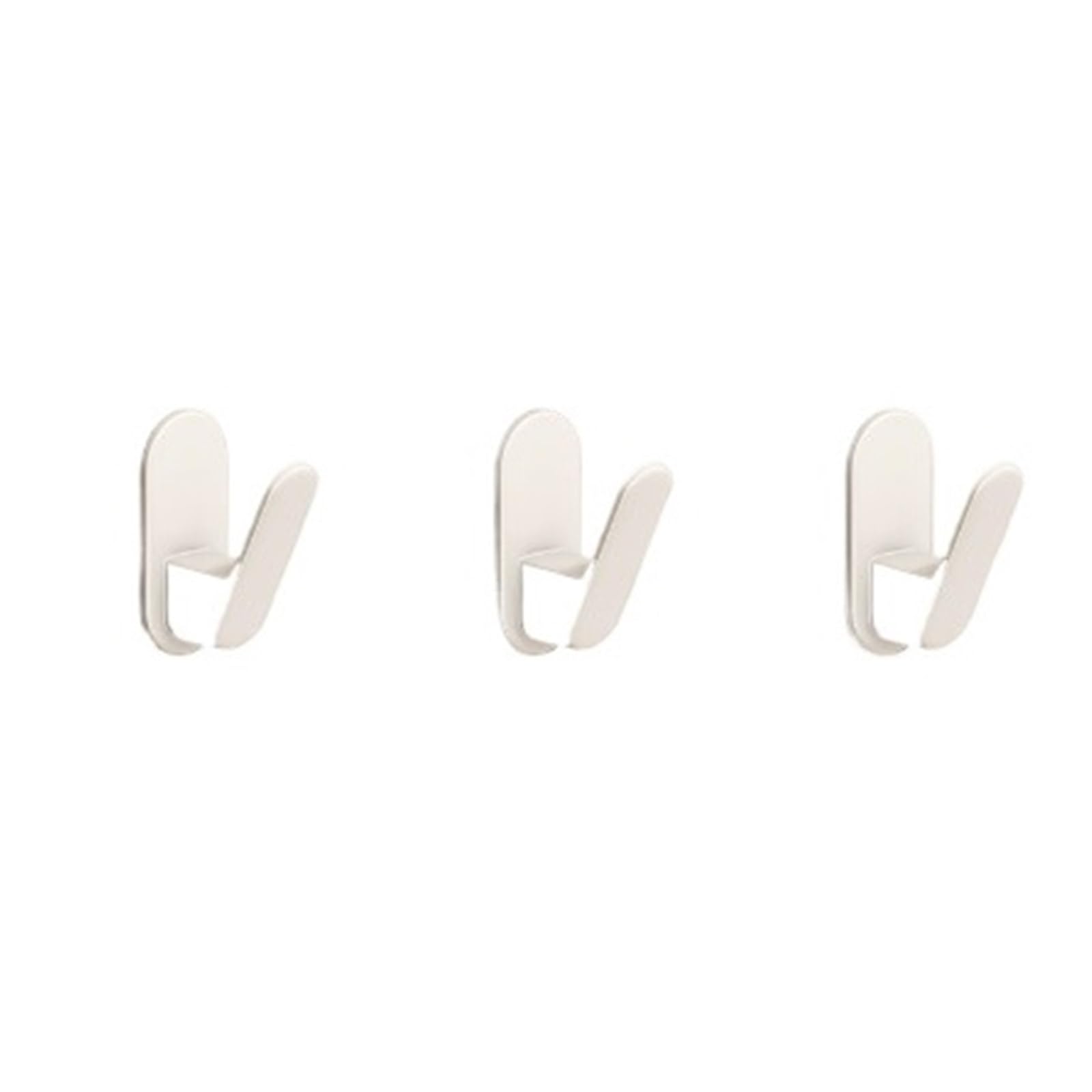 Yang11fan White Space-Saving Wall-Mounted Coat Rack With Hooks That Can Be Mounted Behind A Door; Suitable For Wardrobes And Shoe Cabinets(White)