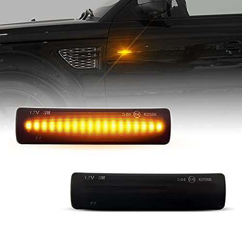 Clignotants latéraux LED anti-erreur pour Discovery 3 et RR Sport noir