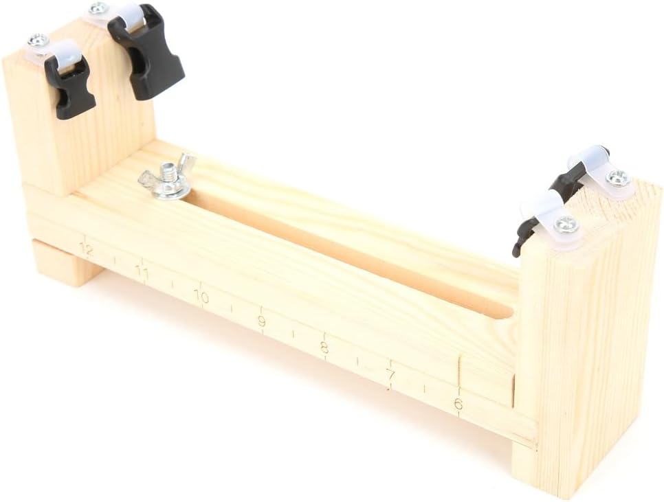 Chiffonade Adjustable Wooden Paracord Jig Kit - DIY Bracelet & Keychain Weaving Loom for Necklaces, Bracelets (22x5x9cm) - Includes Tools & Buckles