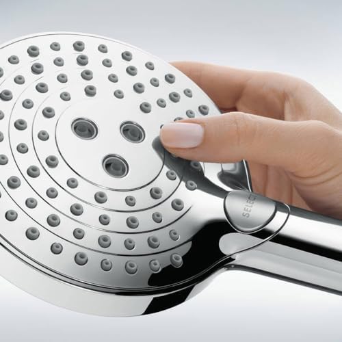 hansgrohe Raindance Select S Głowica prysznicowa 120, Słuchawka Prysznicowa z 3-strumieniowa, chrom, 26530000