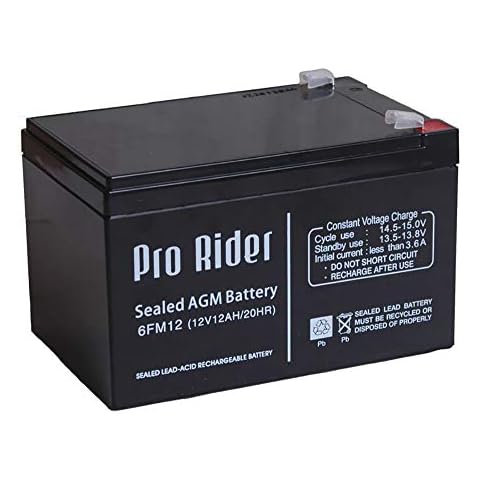 Pro Rider 12V AGM Battery for Mobility Scooter (12ah) Cover