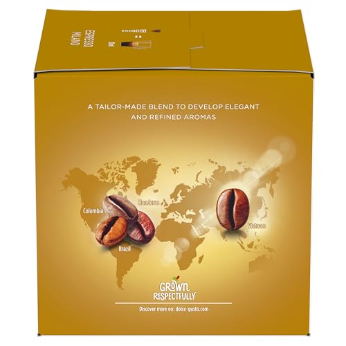 Image of NESCAFE Dolce Gusto - Espresso Milano Coffee Capsules (16 Servings) By COUGAR | Italian Inspired Espresso Coffee Pods | Intensity 7 Delicate Roast Coffee's Blend | Premium Coffee Capsules for Dolce Gusto Machines - (Imported-UK)
