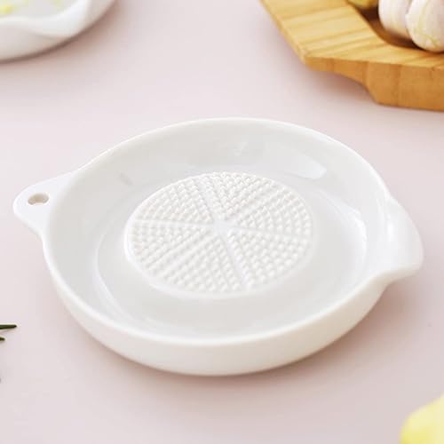 Miniatura 2 de Plato de rallador de porcelana, rallador de jengibre de cerámica multiusos blanco, herramienta de alimentación para bebé, jengibre, ajo, cebolla,