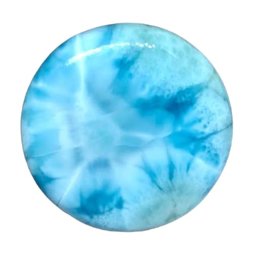 Larimar de 38mm cabochon en pierre naturelle pour sublimer un collier ou une bague d'été