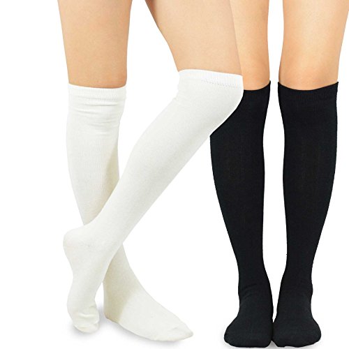 Image of Fashionable Cotton Slouchy Boot Socks for Women and Girls: Long Thigh Highs, Over-the-Knee Highs, and Knee Highs