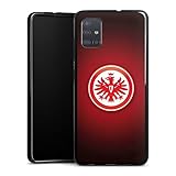 DeinDesign Silikon Hülle kompatibel mit Samsung Galaxy A51 Case schwarz Handyhülle Eintracht Frankfurt Offizielles Lizenzprodukt Wappen