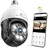 Amazon.com : SYMYNELEC Light Bulb Security Camera Outdoor Waterproof 2 ...