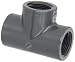 Spears 805 Series PVC Pipe Fitting, Tee, Schedule 80, 1" NPT Female