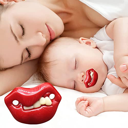 Funny Pacifier For Baby, Buck Tooth Pacifier Fake Big Teeth Pacifier, Soft Pacifiers With Teeth Food Grade Silicone Pacifier For Babies Health Bpa Free (3Pcs-A) #TOP3