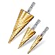 Stufenbohrer Rovtop 3-teiliges HSS Edelstahl Set mit Bithalter