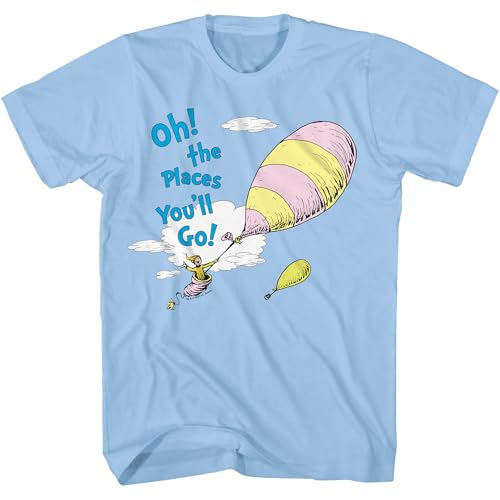 Dr. Seuss Oh The Places You'll Go Mens Adult T-Shirt