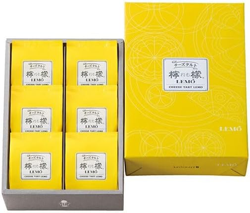 【柏屋公式】チーズタルト檸檬(れも)6個入