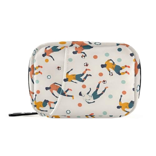 ALAZA Soccer Ball Pill Organizer 7-Day Travel Medicine Box