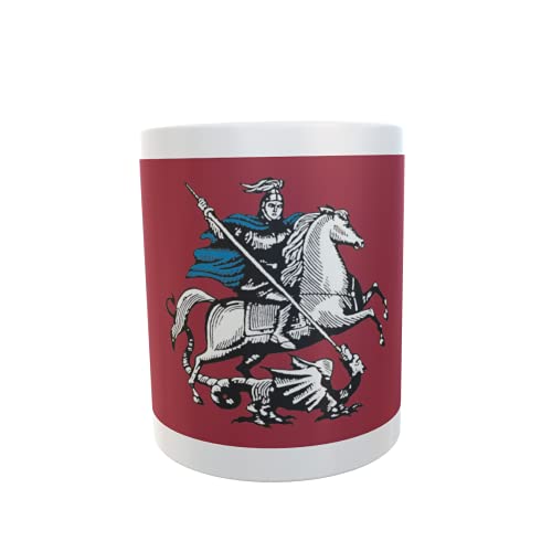 U24 Tasse Kaffeebecher Mug Cup Flagge Moskau