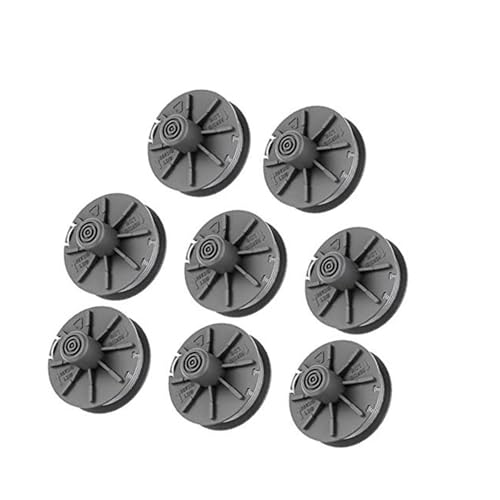Vuzmode Carrete de Repuesto Garde-na, Carrete Intercambiable, for desbrozadoras Garde-na 05307-20, Turbo, 1,65 mm, 6,1 m de Hilo, for desbrozadora (8) Kit de reemplazo de Carrete para cortacésped