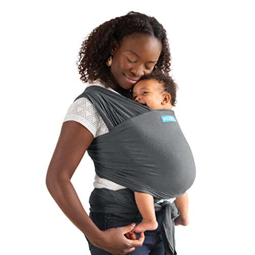Moby Wrap Baby Carrier | Element | Baby Wrap Carrier For Newborns & Infants | #1 Baby Wrap | Baby Gift | Keeps Baby Safe & Secure | Adjustable For All Body Types | Perfect For Mom & Dad | Asphalt #TOP1