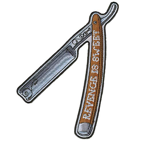 Revenge Is Sweet Razor Blade Biker [5 Inches] Patch