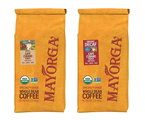 Mayorga Coffee Café Cubano Roast 2Lb And Swiss Water Decaf Café Cubano Roast 2Lb Combo Pack #TOP17