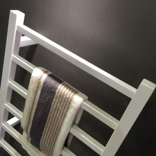 Towel Warmer Heated Towel Warmer Stainless Steel Towel Rack Towel Drying Rack Wall Mounted Hot Towel Rack(White)