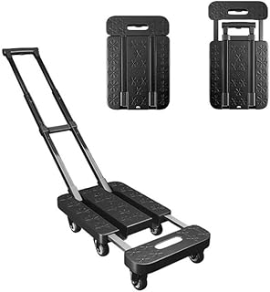 xiaowenqin916 Dolly, Carretilla de Plataforma Plegable, Carretilla de Mano, Carretilla de Transporte, Resistente, 270 kg, para Equipaje, Viajes