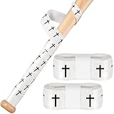 Strdfeve 2 Pcs Cross Baseball Bat Grip Tapes,1.5mm Non-Slip Softball Bat Wrap Tape,Full Adhesive and Precut Batting Tape for Baseball Softball Cricket Sports Bat Grip Replacement