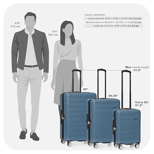 Travel Select Snowcreek Hardside Expandable Spinner Luggage, Navy, 30-Inch Checked Only by Travel Select - Image 5