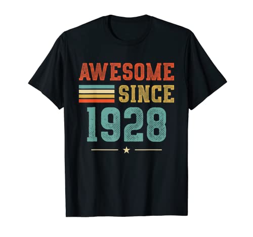 94th Birthday Awesome Born In 1928 Vintage 94 Years Old Camiseta
