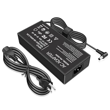 Carregador de 200W com Ponto 6,0x3,7mm para Asus Rog Zephyrus G15 GA503QM GA503QS GA503QR GA503RM, Rog Strix G15 G17, TUF A15 A17 F15 F17 FA506 FA706 FX516, Adaptador de Poder Original ADP-200JB D