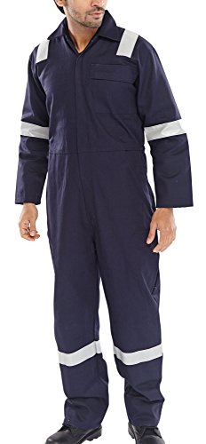 Beeswift Fire Retardant Boilersuit Nordic Design Navy Blue 52 CFRBSNDN52