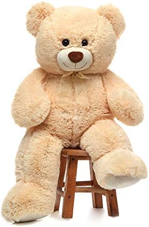 Toys Studio 36 inch Big Teddy Bear Cute Giant Stuffed Animals Soft Plush Bear for Girlfriend Kids, Beige