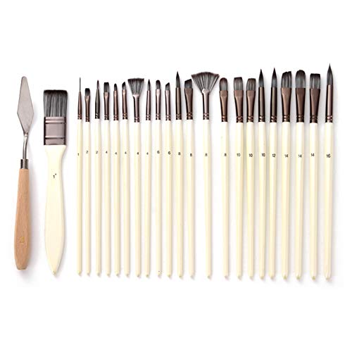 Pinceaux à peinture aquarelle lot de 24 pour ne plus jamais manquer de tailles
