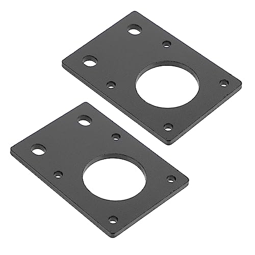 SOLUSTRE 2pcs Aluminum Stepper Motor Mounting Plate, Adjustable Slot Bracket with Multiple Holes for 42 Motor, 3d Printe