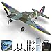 CKYSCHN RC Plane 4 Channel, VOLANTEXRC Spitfire V2 RC Airplanes, Remote Control Planes for Beginners Adults with Xpilot Stabilization System, One Key Aerobatic, Ready to Fly
