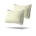 Mezzati Luxury Set of 2 Pillow Cases - Sale - High Quality 1800 Prestige Collection Brushed Microfiber Bedding - Money Back Guarantee (Ivory, Set of 2 Standard Size Pillow Cases)