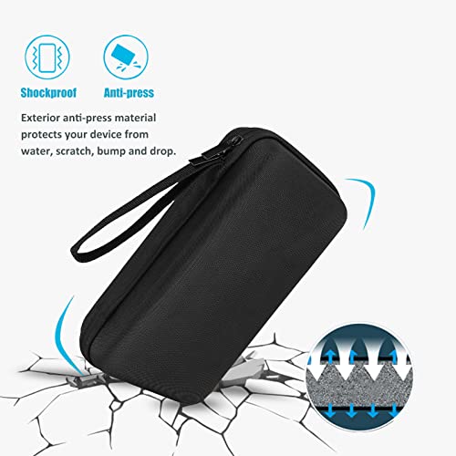 Procase Hard Travel Tech Organizer Case Bag For Electronics Accessories Charger Cord Portable External Hard Drive Usb Cables Power Bank Sd Memory Cards Earphone Flash Drive -Black #TOP4
