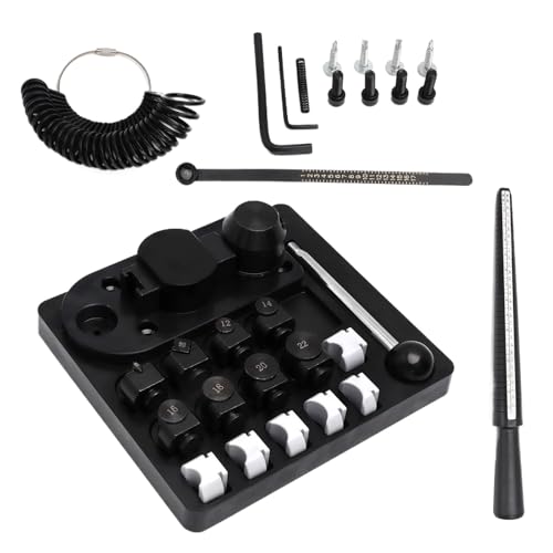 Herramienta dobladora de anillos – Máquina dobladora de anillos resistente, máquina para hacer joyas para pulseras, orfebrería, artesanía, arte, principiantes, uso comercial Herramienta dobladora de anillos – Máquina dobladora de anillos resistente, máquina para hacer joyas para pulseras, orfebrería, artesanía, arte, principiantes, uso comercial